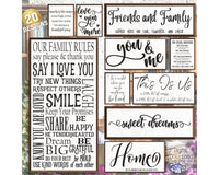 Farmhouse Home Sign Bundle #3