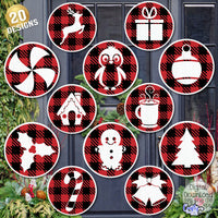 Christmas Buffalo Plaid Round Bundle