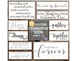 Farmhouse Home Sign Bundle #6