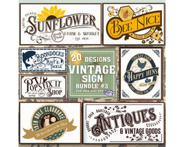 Vintage Sign Bundle #3