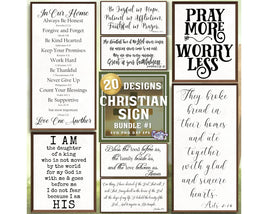 Farmhouse Christian Sign Bundle #1