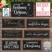 Farmhouse Christmas Sign Bundle #2