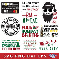 Grumpy Dad Christmas Svg Bundle