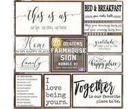 Farmhouse Home Sign Bundle #1