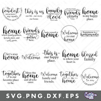 Farmhouse Round Home Sign Bundle #1