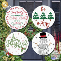 Christmas Svg, Christmas Round Sign Bundle