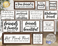 Farmhouse Friendship Sign Bundle