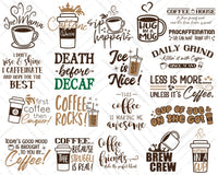 Funny Coffee Bundle | Coffee Svg Files