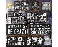 Adult Funny Halloween Sign Bundle