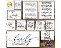 Farmhouse Home Sign Bundle #2