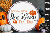 Jack O Lantern Boolevard Round Svg