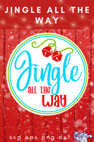 Jingle All The Way Colorful Round SVG