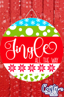 Jingle All The Way Mix And Match Round SVG