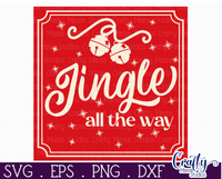 Jingle All The Way Retro Christmas Sign