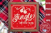 Jingle All The Way Retro Christmas Sign