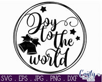 Joy To The World Round Svg