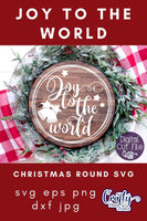 Joy To The World Round Svg