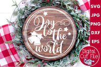 Joy To The World Round Svg