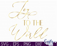 Joy To The World Round Svg