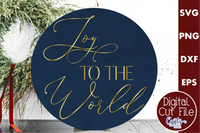 Joy To The World Round Svg