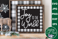 Joy To The World Buffalo Plaid