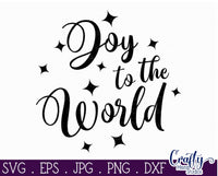 Joy To The World Round Sign Svg