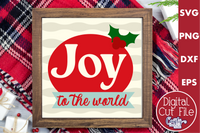 Joy To The World Retro Christmas Sign