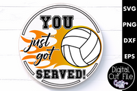 Volleyball Sign Svg, You Just Got Served