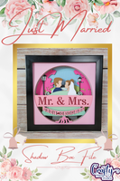 Just Married 3D Shadow Box File