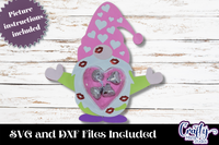 Valentine Gnome Candy Dome Bundle File