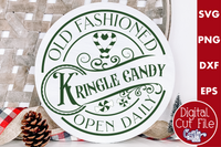 Kringle Candy Company Round Sign