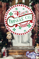 Kringle Co Peppermints Vintage Round Sign