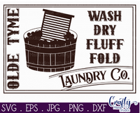 Olde Tyme Laundry Company Vintage Svg