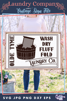 Olde Tyme Laundry Company Vintage Svg