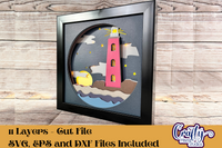 Lighthouse 3D Shadow Box File