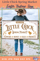 Little Chick Spring Market Svg File