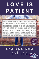 Love Is Patient, 1 Corinthians 13