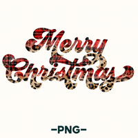 Merry Christmas Buffalo Plaid Png