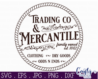 Mercantile Round Svg