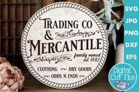 Mercantile Round Svg