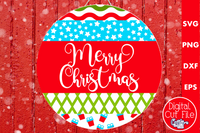 Merry Christmas Mix And Match Round SVG