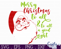 Merry Christmas To All Round SVG