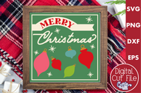 Merry Christmas Retro Christmas Sign