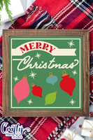 Merry Christmas Retro Christmas Sign