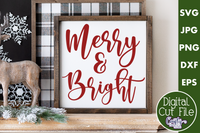 Merry And Bright Svg