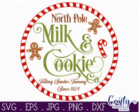 Milk And Cookie Company Round SVG