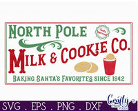 Milk And Cookies Co Christmas Sign