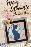 Mom Silhouette 3D Shadow Box File