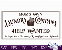 Mom's Laundry Company Vintage Svg File