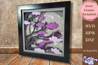 Full Moon 3D Shadow Box File